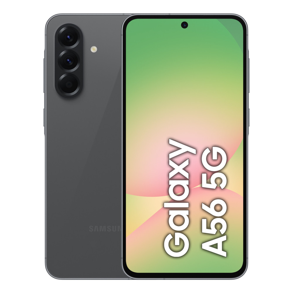Samsung Galaxy A56 17 cm (6.7") Double SIM Android 15 5G USB Type-C 8 Go 128 Go 5000 mAh Graphite Samsung Galaxy A56 17 cm (6.7") Double SIM Android 15 5G USB Type-C 8 Go 128 Go 5000 mAh Graphite