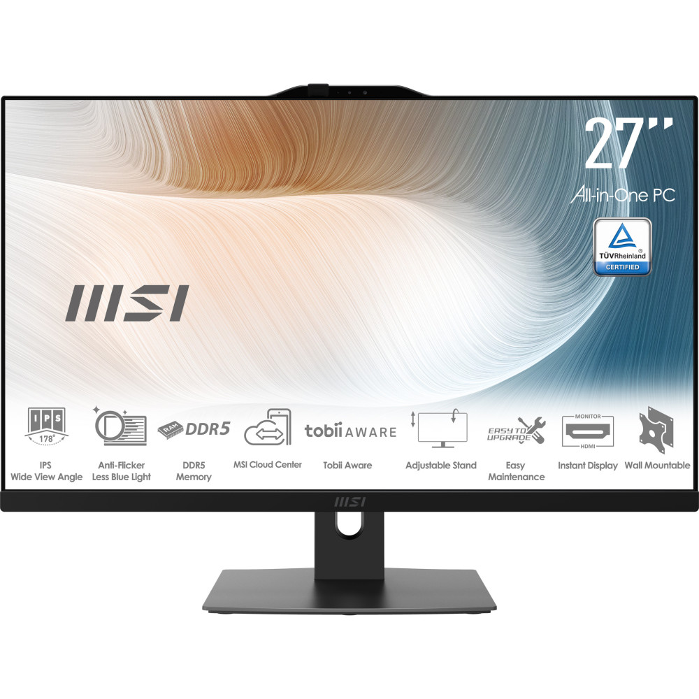 MSI Modern AM272P 1M-835DE Intel Core 7 150U 68,6 cm (27") 1920 x 1080 pixels PC All-in-One 16 Go DDR5-SDRAM 1 To SSD Windows