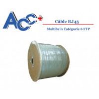 ACPRE008847 Cordon FTP CAT6 Multibrin (souple) 100m