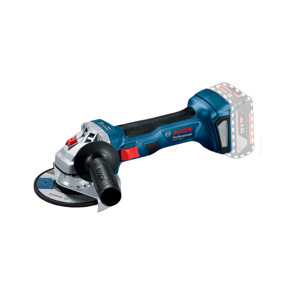 Bosch GWS 18V-7 Professional meuleuse d'angle 12,5 cm 11000 tr min 1,6 kg Bosch GWS 18V-7 Professional meuleuse d'angle 12,5 cm 11000 tr min 1,6 kg