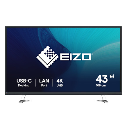 EIZO FlexScan EV4340X-BK LED display 108 cm (42.5") 3840 x 2160 pixels 4K Ultra HD Noir