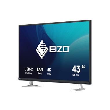 EIZO FlexScan EV4340X-BK LED display 108 cm (42.5") 3840 x 2160 pixels 4K Ultra HD Noir