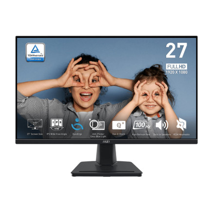MSI Pro MP275QDE écran plat de PC 68,6 cm (27") 2560 x 1440 pixels Wide Quad HD LCD Noir