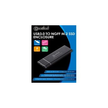 Connectland BE-M2-USB3-BK CONBT034923 1920111 Boîtier SSD externe, M.2 NGFF vers USB 3.0