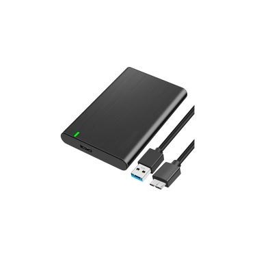 Connectland BE-USB3-SS-VIS-BLACK CONBT036506 1908127 Boîtier externe 2.5p SATA USB 3.0 Alu sans vis Noir