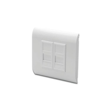 DIGITUS DN-93802 DIGRE025405 Plaque murale DIGITUS pour modules Keystone, cadre 80x80 mm