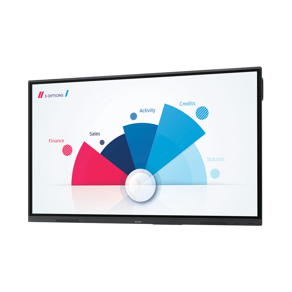 Sharp PN-L652B 165,1 cm (65") 3840 x 2160 pixels LCD Noir