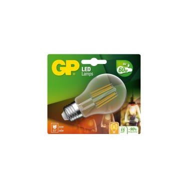 GP BATTERIES 078227-LDCE1 GPBAMP26518 GP Ampoule Led Filament E27 6W-60W