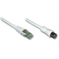 LINEAIRE TVRJE NONAU016360 Cordon RJ45 /Coax 9.52mm Mâle 75 Ohms 3m