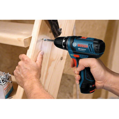 Bosch GSR 10,8-2-LI Professional Sans clé Noir, Bleu, Rouge