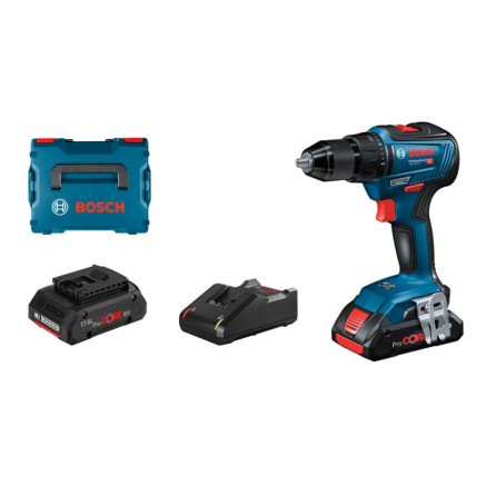 Bosch GSR 18V-55 Professional - Bohrer Schrauber - schnurlos 1800 tr min Noir, Bleu