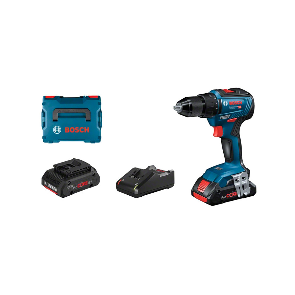 Bosch GSR 18V-55 Professional - Bohrer Schrauber - schnurlos 1800 tr min Noir, Bleu Bosch GSR 18V-55 Professional - Bohrer Schrauber - schnurlos 1800 tr min Noir, Bleu