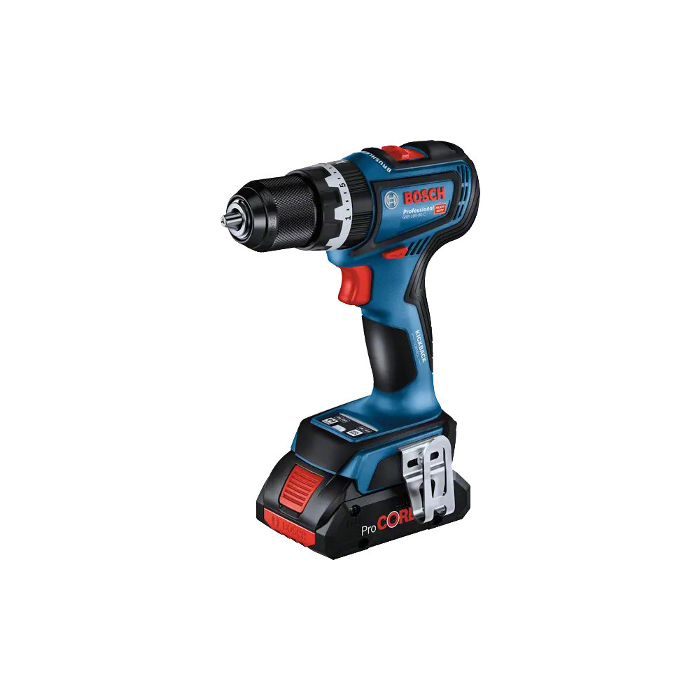 Bosch GSB 18V-90 C 2100 tr min 1,2 kg Noir, Bleu, Rouge