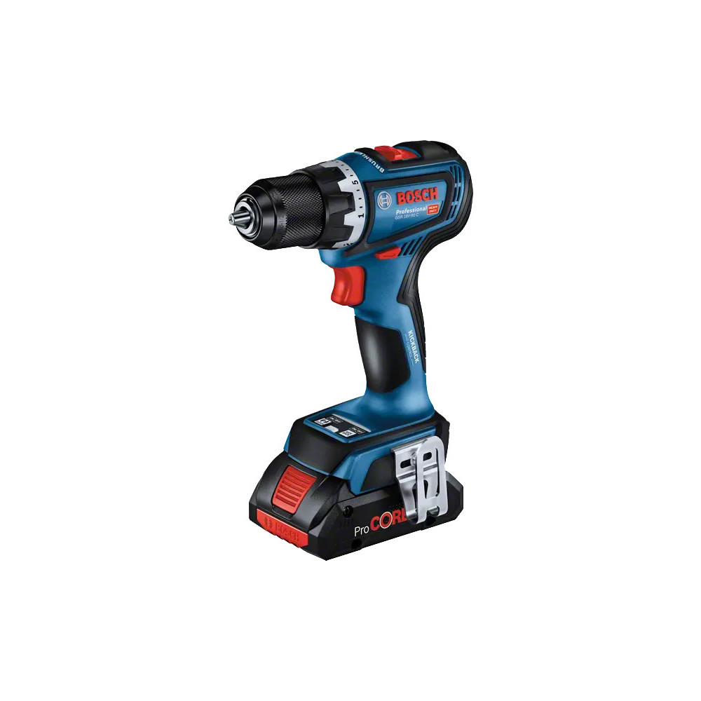 Bosch GSR 18V-90 C 2100 tr min 1,1 kg Noir, Bleu, Rouge