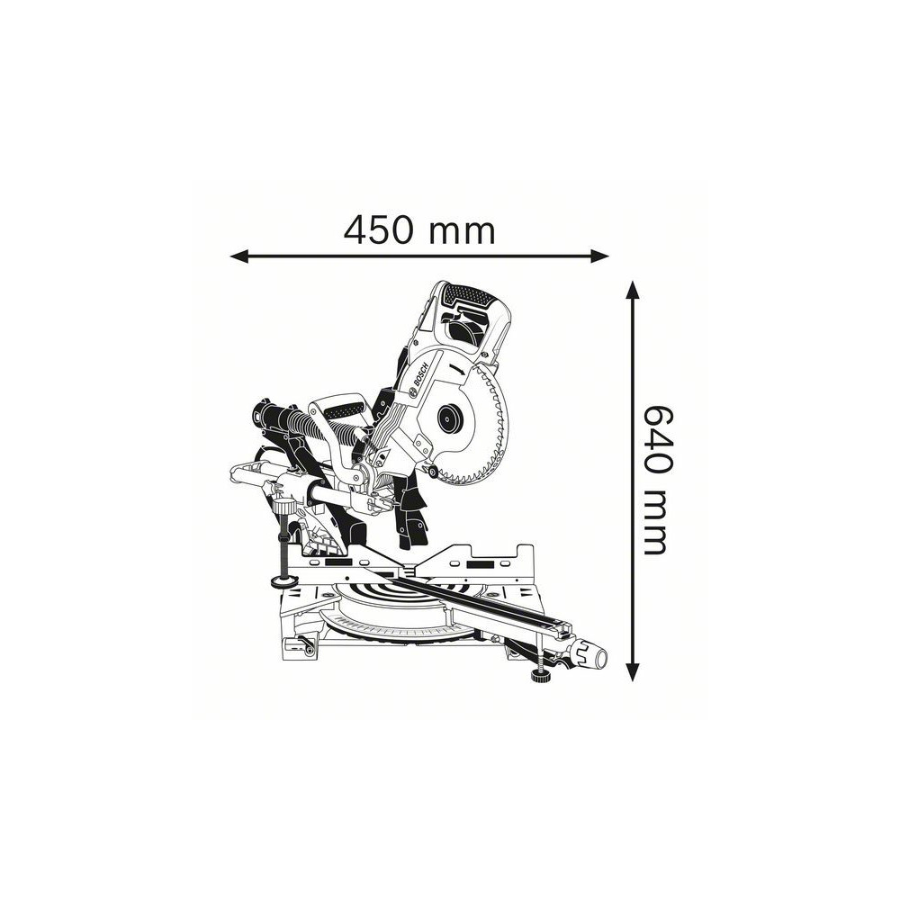 Bosch Scie à onglets radiale GCM 8 SDE Professional
