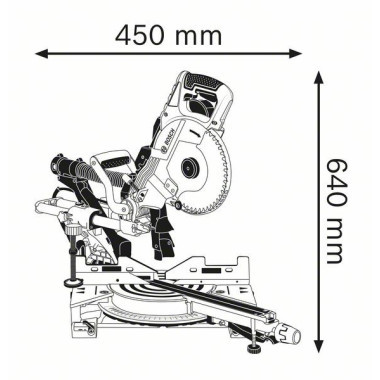 Bosch Scie à onglets radiale GCM 8 SDE Professional
