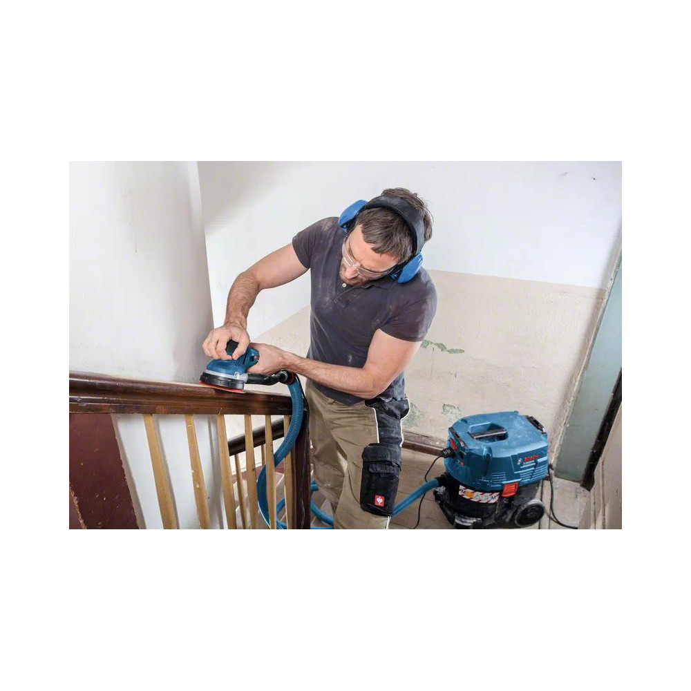 Bosch GET 55-125 Professional Ponceuse orbitale aléatoire 7800 tr min 15600 OPM Noir, Bleu 550 W