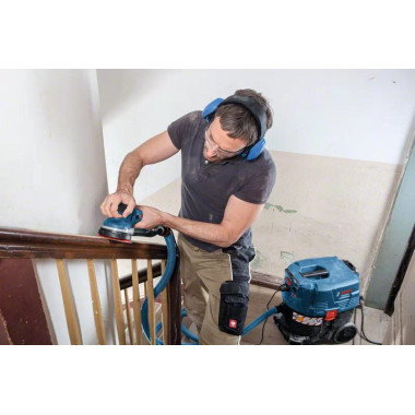 Bosch GET 55-125 Professional Ponceuse orbitale aléatoire 7800 tr min 15600 OPM Noir, Bleu 550 W