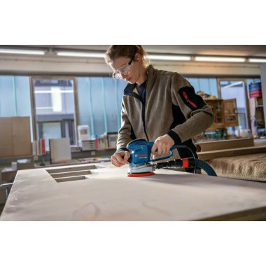 Bosch GEX 34-150 Professional Ponceuse orbitale aléatoire 12000 tr min 24000 OPM Noir, Bleu, Gris, Rouge