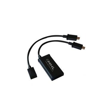 GENERIQUE ADHD620 NONUS021653 Adaptateur MHL universel microUSB/HDMI M/F livré avec