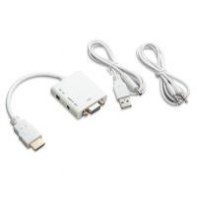 Connectland AD-HDMI-TO-VGA+AUDIO-BOX NONVI030844 Adaptateur HDMI vers VGA/Audio