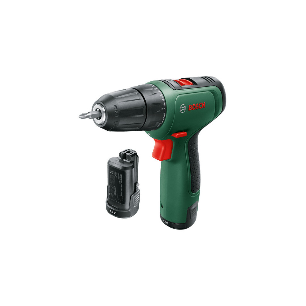 Bosch EasyDrill 1200 1500 tr min Sans clé 940 g Noir, Vert