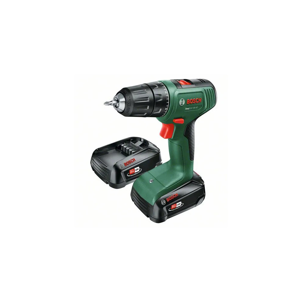 Bosch EasyDrill 18V-40 1630 tr min Sans clé 1,3 kg Noir, Vert