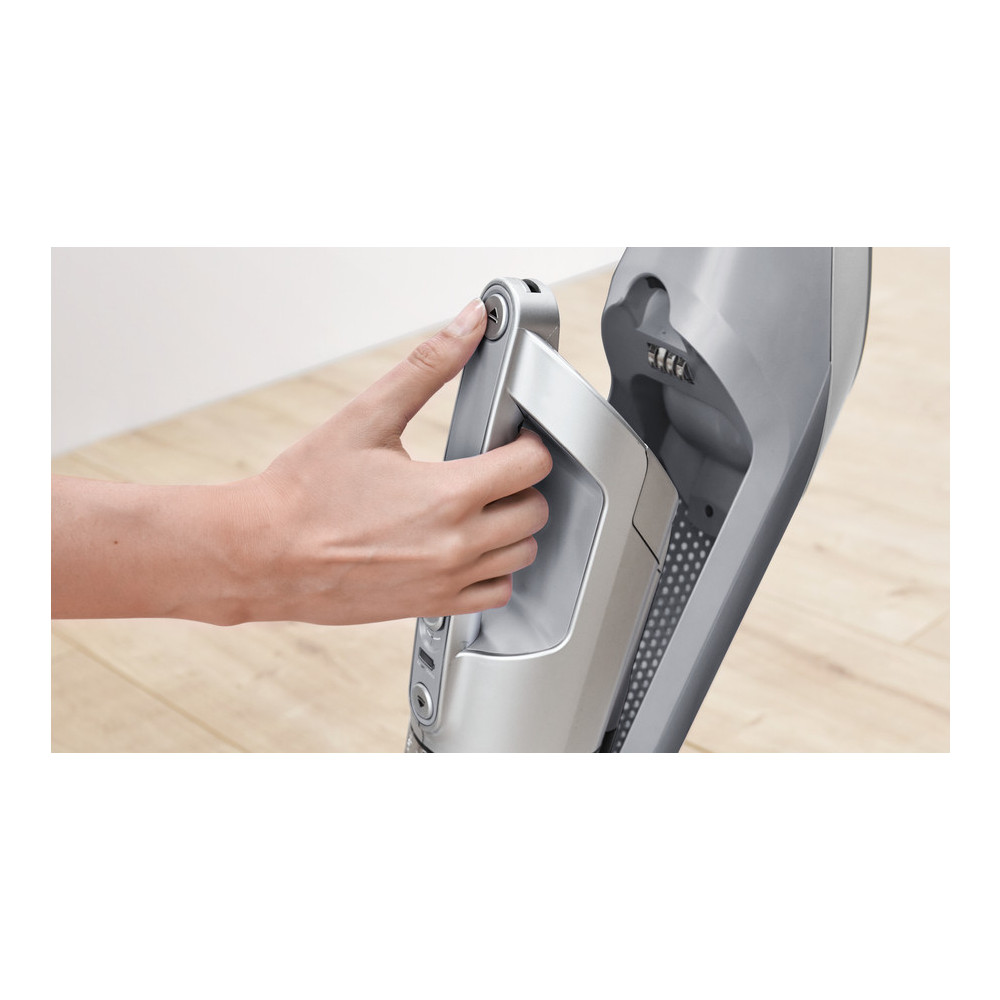 Bosch Serie 4 BBH3K2801 aspirateur balai et balai électrique Aspirateur-balai 2 en 1 Batterie Sec Sans sac Argent