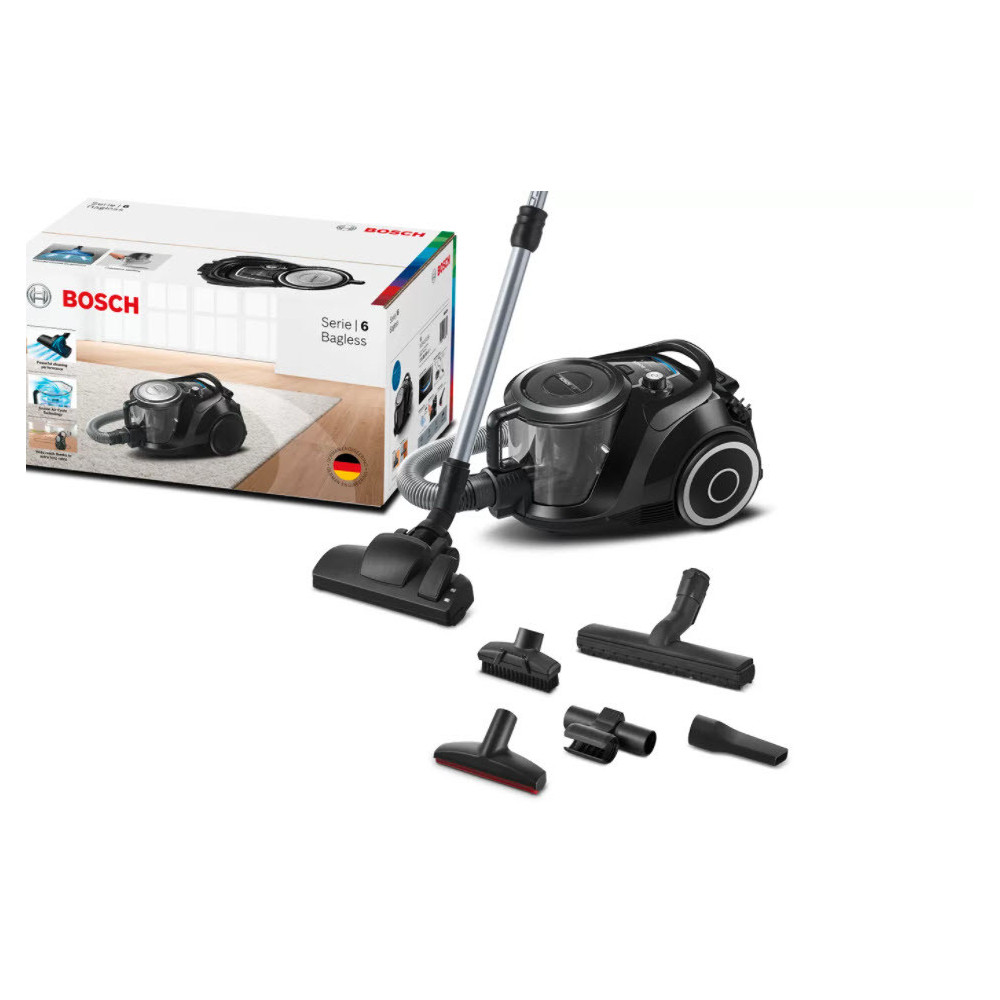 Bosch Serie 6 BGC41XSIL Aspirateur 2,4 L Aspirateur réservoir cylindrique Sec 700 W Sans sac