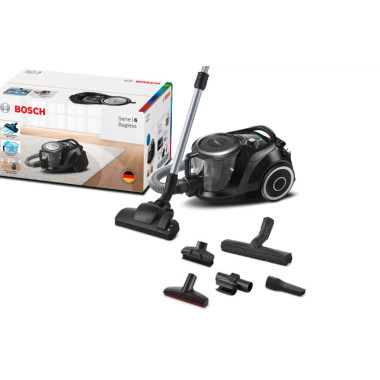 Bosch Serie 6 BGC41XSIL Aspirateur 2,4 L Aspirateur réservoir cylindrique Sec 700 W Sans sac