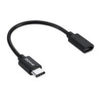 PERUS028947 Axxbiz CableBiz-C005B USB2.0 C vers Micro-B M/F - Black - 56 Ohm