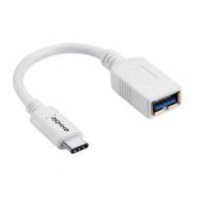 PERUS028952 Axxbiz CableBiz-C003 W USB C vers USB 3.1 A M/F - White