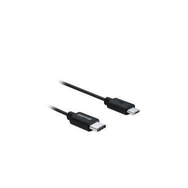 PERIXX CableBiz-C004B PERUS028953 Axxbiz CableBiz-C004B USB Type-C plug to USB 2.0 Micro-B plug cable - Black