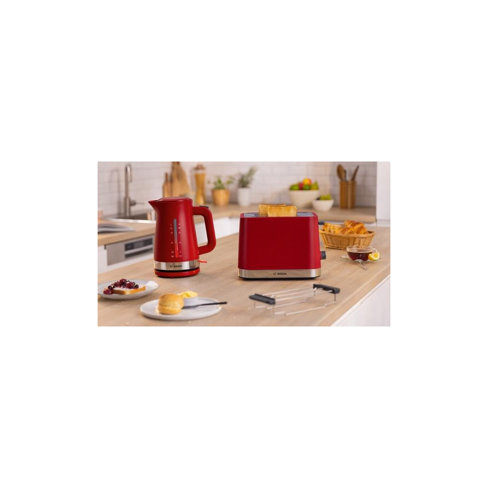 Bosch TWK4M224 bouilloire 1,7 L 2400 W Rouge