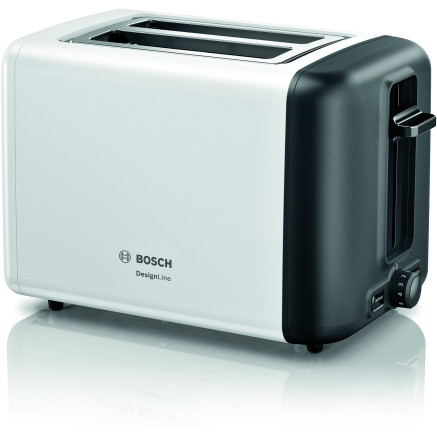 Bosch TAT3P421DE grille-pain 2 part(s) 970 W Noir, Blanc