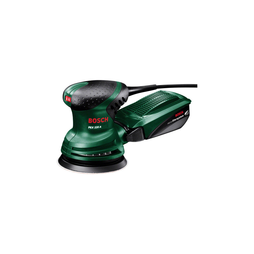 Bosch PEX 220 A Ponceuse orbitale 24000 OPM Noir, Vert Bosch PEX 220 A Ponceuse orbitale 24000 OPM Noir, Vert