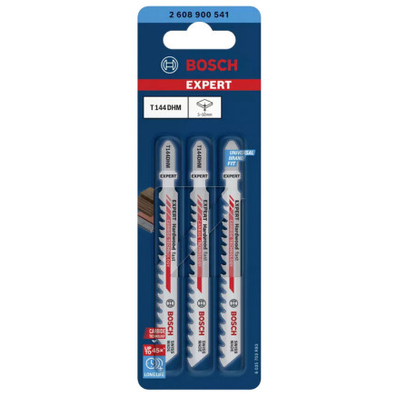 Bosch 2 608 900 541 Lame de scie sauteuse, à chantourner et sabre Lames de scie sauteuse Carbone 3 pièce(s)