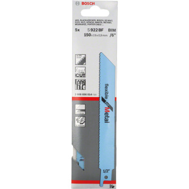 Bosch Lames de scie sabre S 922 BF Flexible for Metal