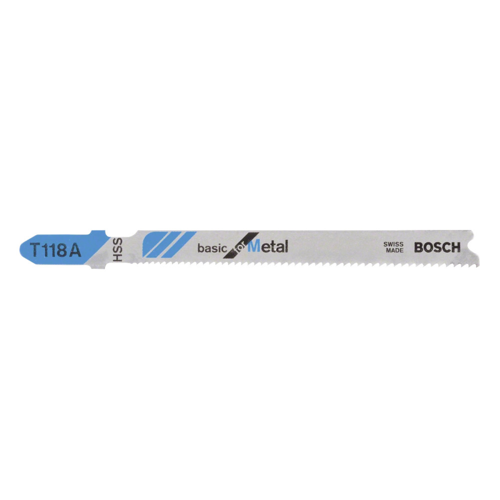 Bosch T 118 A Lames de scie sauteuse Acier rapide 5 pièce(s) Bosch T 118 A Lames de scie sauteuse Acier rapide 5 pièce(s)