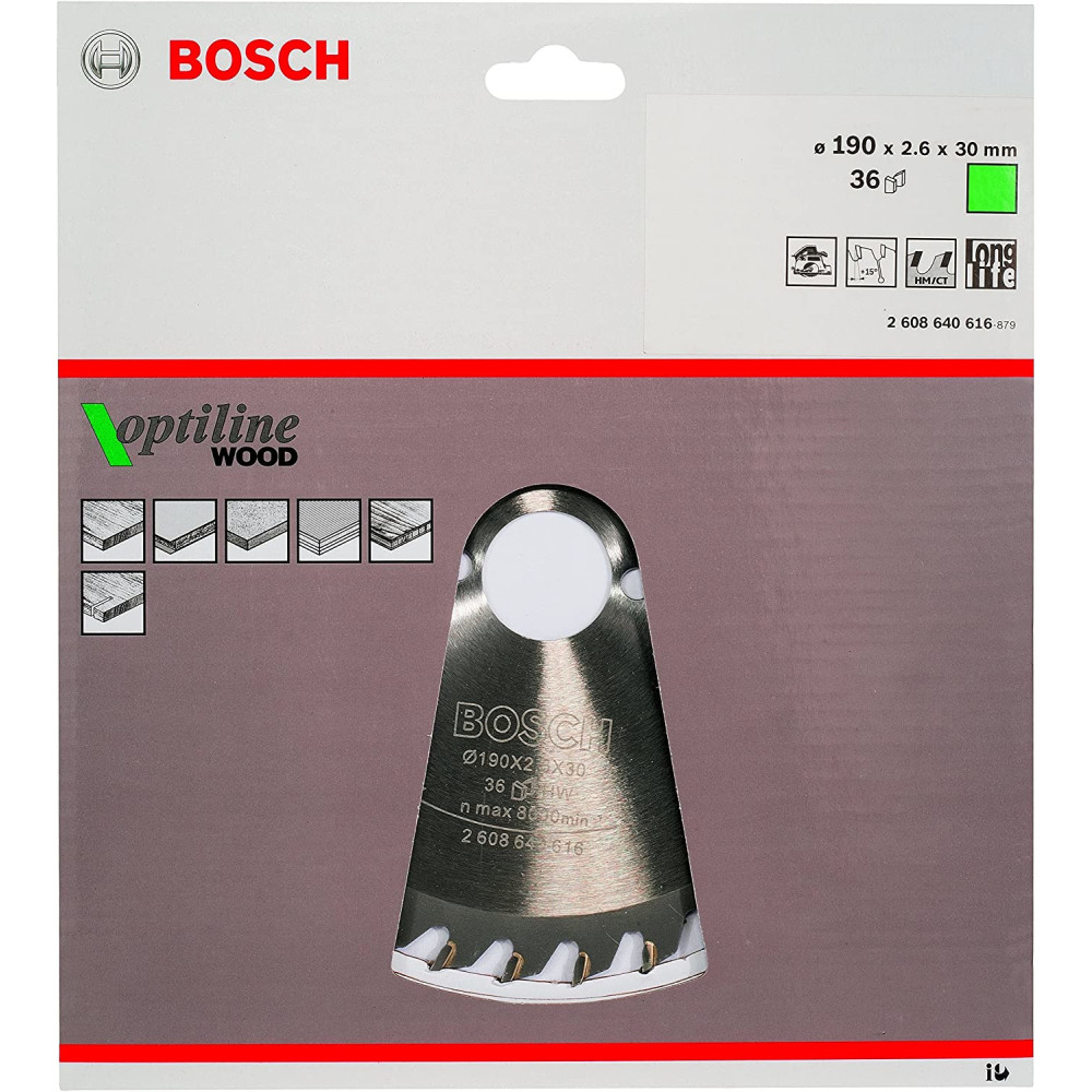Bosch Lames de scies circulaires Optiline Wood