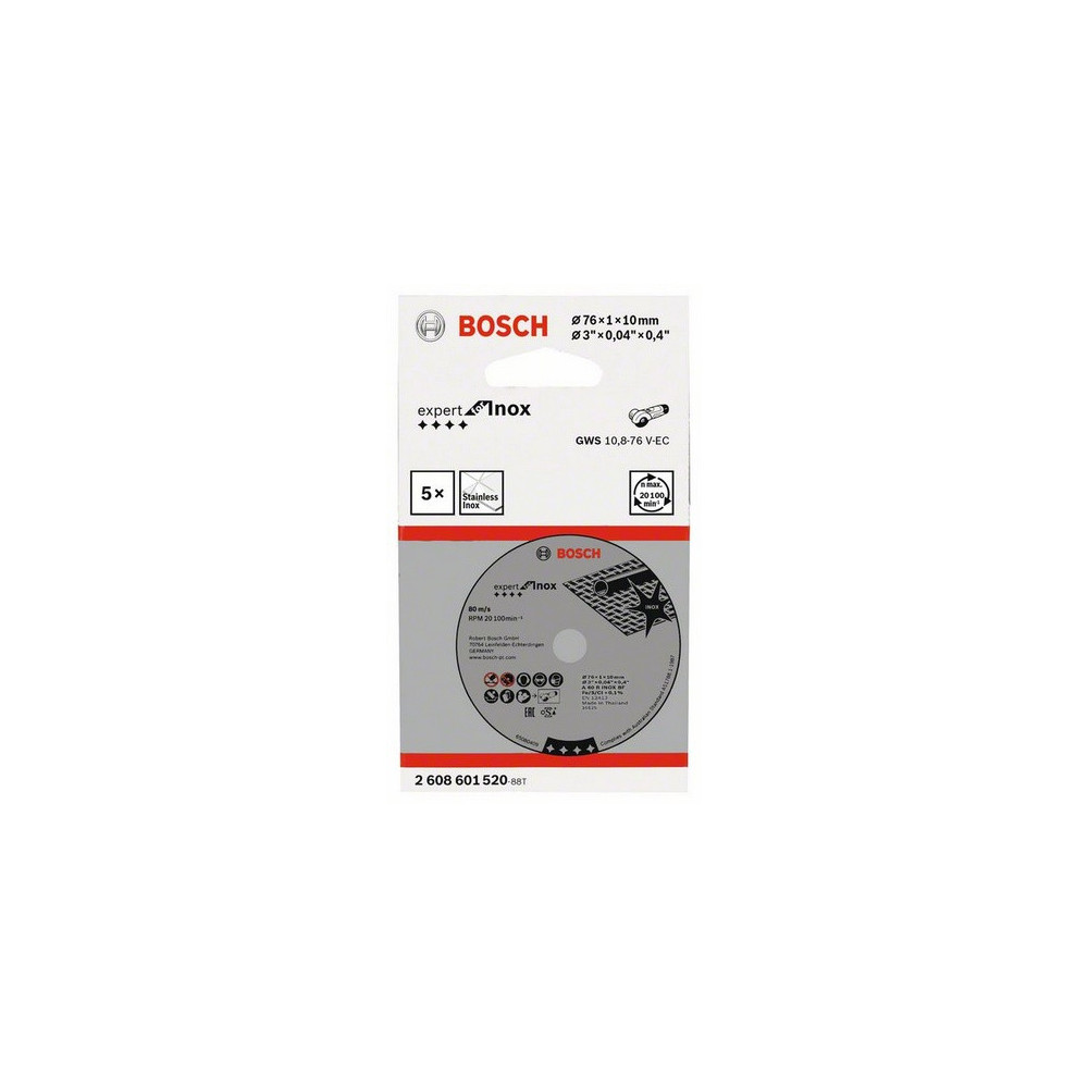 Bosch 2 608 601 520 accessoire pour meuleuse d'angle Disque de coupe