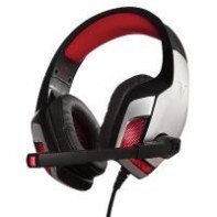 BERSERKER CAS-BSK-FAFNIIR-SIL-BK-RED BERMI036957 0915169 CASQUE 50mm GAMING FAFNIIR-SIL Noir/rouge Jack/USB(LED)