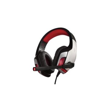 BERSERKER CAS-BSK-FAFNIIR-SIL-BK-RED BERMI036957 0915169 CASQUE 50mm GAMING FAFNIIR-SIL Noir/rouge Jack/USB(LED)