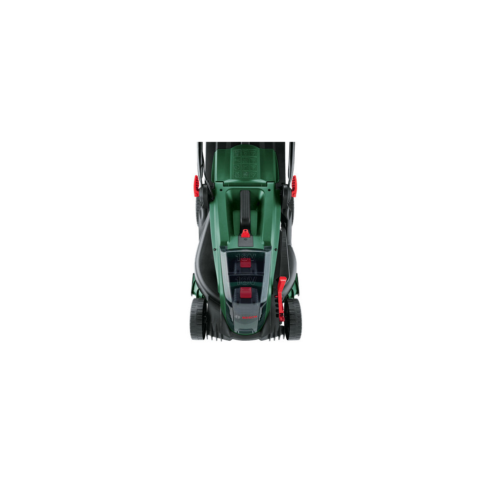 Bosch 37-550 Marcher derrière un tracteur tondeuse Batterie Noir, Vert