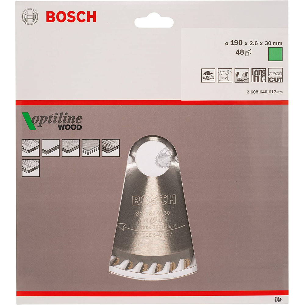 Bosch Lames de scies circulaires Optiline Wood
