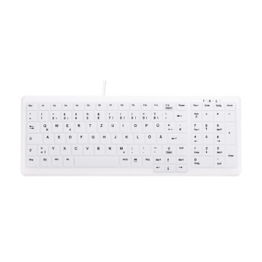 CHERRY AK-C7000 clavier Médical USB QWERTZ Allemand Blanc