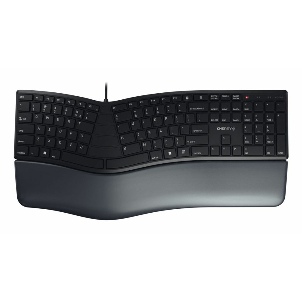 CHERRY KC 4500 ERGO clavier Universel USB AZERTY Belge Noir CHERRY KC 4500 ERGO clavier Universel USB AZERTY Belge Noir
