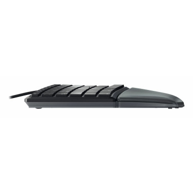 CHERRY KC 4500 ERGO clavier Universel USB AZERTY Belge Noir