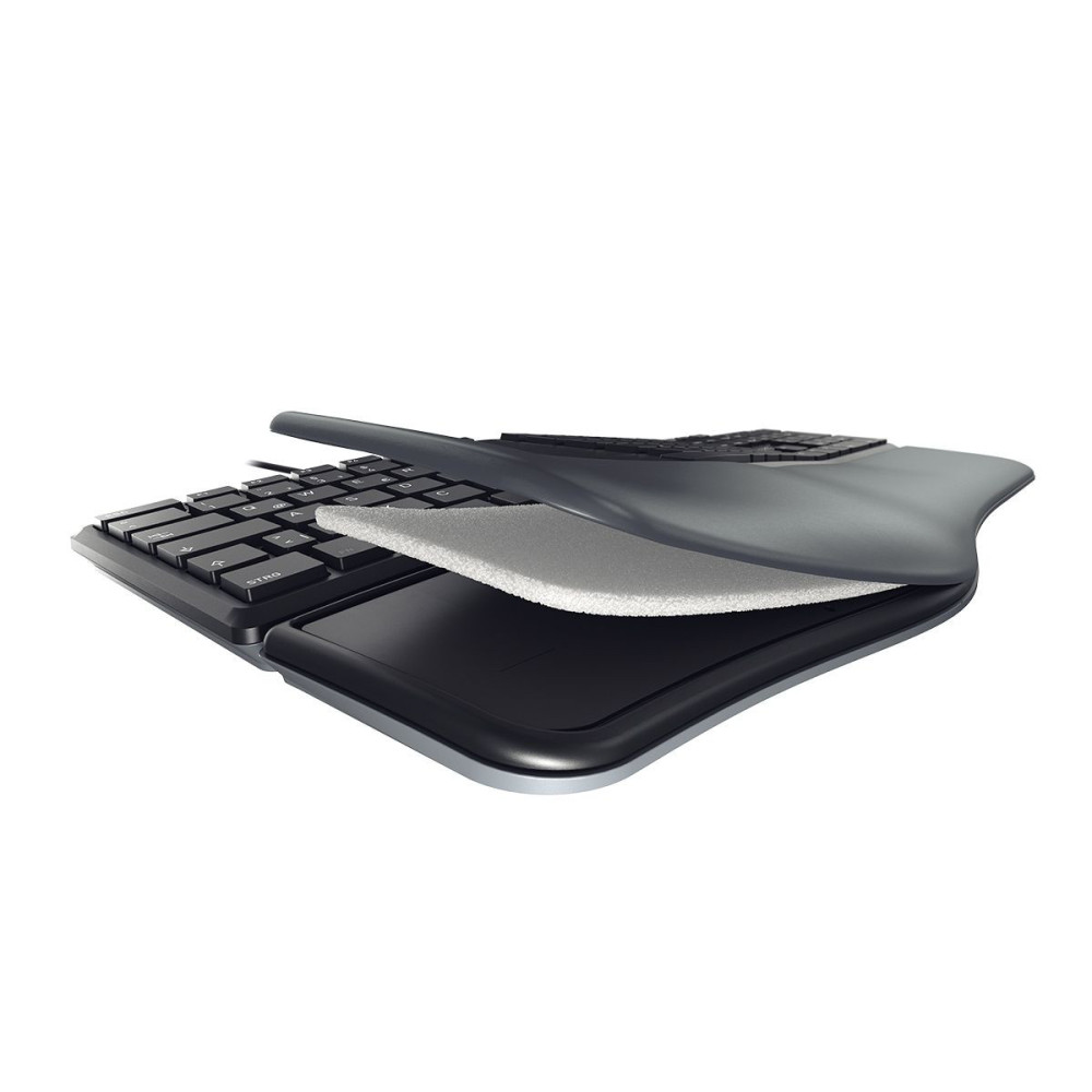 CHERRY KC 4500 ERGO clavier Universel USB QWERTY Anglais américain Noir