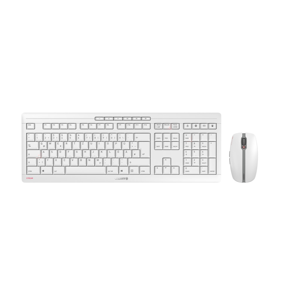 CHERRY Stream Desktop Recharge clavier Souris incluse Universel RF sans fil QWERTY Anglais britannique Gris CHERRY Stream Desktop Recharge clavier Souris incluse Universel RF sans fil QWERTY Anglais britannique Gris